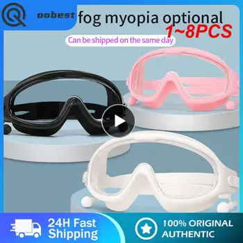 1-8 шт. Очки для плавания при близорукости, рецептурные очки, маска для плавания, Противотуманные прозрачные очки для плавания