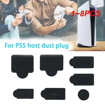 1 ~ 8ШТ Набор силиконовых пылезащитных заглушек Интерфейс USB Защита от пыли Крышка Для PS5 Заглушка для игровой консоли Аксессуары для