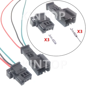 1 Комплект 3 контакта 953698-1 953697-1 Разъем для автомобильного пластикового корпуса с проводами Разъем для автомобильного кабеля