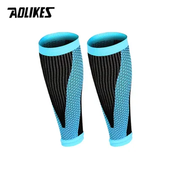 1 Пара щитков для голени AOLIKES, футбольные Защитные компрессионные рукава для ног, для икр, для велоспорта, для бега, для спортивной безопасности.