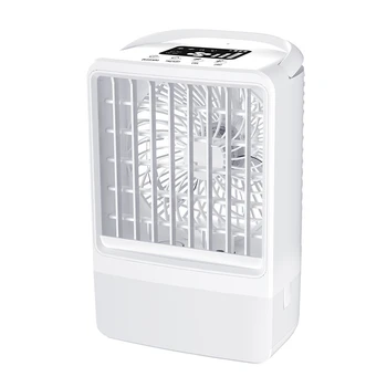 1 комплект настольных вентиляторов с водяным охлаждением, USB-вентилятор для кондиционирования воздуха, охлаждающий вентилятор с небольшим распылением, белый