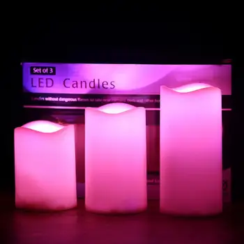 1 комплект электронных свечей, длительное время горения, светодиодные чайные свечи, меняющие цвет, декор для домашней праздничной вечеринки