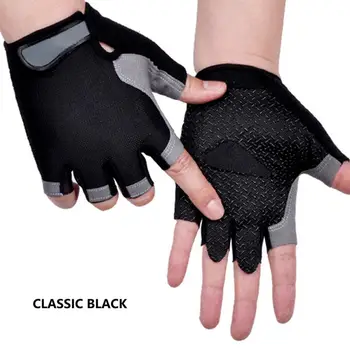 1 шт. Велосипедные перчатки на открытом воздухе, противоскользящие, защищающие от пота, мужские Женские перчатки на полпальца, Дышащие противоударные спортивные перчатки, велосипедные