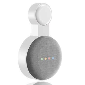 1 шт. Подходит для Google Audio для Google Nest Мини-настенный кронштейн для розетки второго поколения, подвесной кронштейн для вешалки-белый
