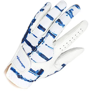 1 шт. мужская перчатка для гольфа на левую руку из мягкой дышащей чистой овчины 5 размеров Спортивные перчатки для гольфа Аксессуары для гольфа