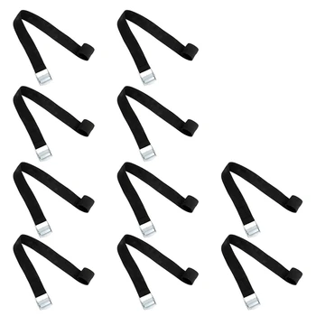 10 Шт. ремешков с храповиком, сверхпрочные стягивающие ремни, ремни с нажимной пряжкой, ремни-стойки для велосипедных багажных полок (около 65 см)