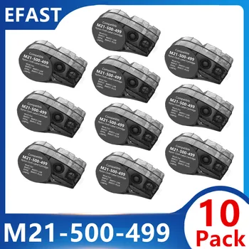 10 упаковок картриджа с нейлоновыми этикетками Recharge M21-500-499 Cintas для ручного принтера этикеток Brady BMP21, кабель для маркировки проводов