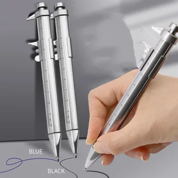 10шт Новый Творческий Штангенциркуль С Нониусом Шариковая Ручка Портативный Инструмент Студенческая Измерительная Шкала Ручка Для Подписи