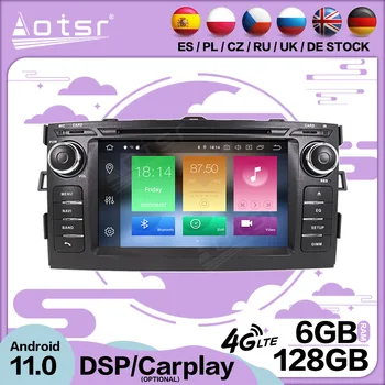 128 Г Carplay Android 11 Для Toyota Auris 2006-2012 Автомобильный Мультимедийный GPS Экран Видеоплеер Радиоприемник Аудио Стерео Головное Устройство