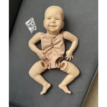 18-дюймовый набор кукол Реборн Себастьян Сделай сам Детали куклы свежего цвета с тканевым телом и глазами Реальные фотографии