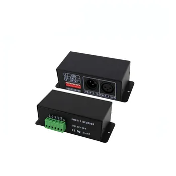 1X Высококачественный RGB 3-канальный декодер DMX512, вход DC12-48V, бесплатная доставка