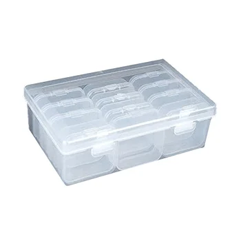 2 упаковки Органайзеров для шариков Прозрачные Мини-пластиковые Контейнеры для хранения шариков Прозрачная коробка для хранения с крышкой