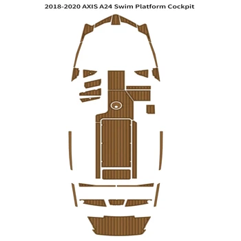 2018-2020 Плавательная платформа AXIS A24, коврик для кокпита, коврик для пола на палубе из вспененного EVA тика.