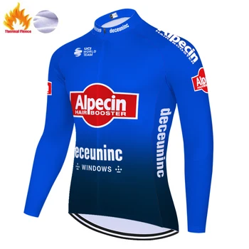 2023 Alpecin fenix Зимняя Термо-флисовая камиза ciclismo masculina джерси одежда для эндуро-байка maillot vtt homme サイトルジャージ cycle