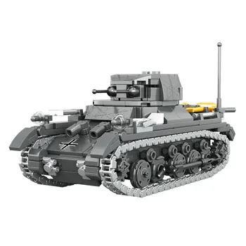 2024 Германия Военный Танк WW2 Строительные Блоки SdKfz 101 Panzer I Модель Легкого Танка Армейское Военное Оружие Кирпичи Игрушки Для Мальчиков В Подарок