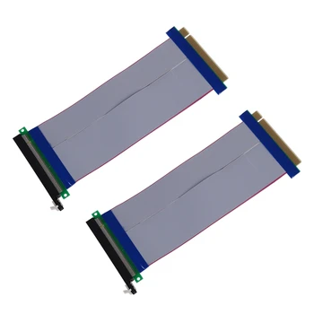 2X PCI-E Express, 16X Удлинитель Riser Card, удлинительный кабель Ribbon Flex