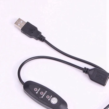 2X USB 5V-12V Регулятор температуры Нагревательный термостат с 3-ступенчатой регулировкой мощности 24 Вт