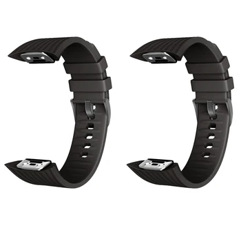 2X силиконовых ремешка для Samsung Galaxy Gear Fit2 Pro, ремешок для Samsung Gear Fit 2 SM-R360-черный