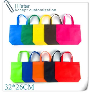 32*26 см 20 шт./лот Экологически чистые полипропиленовые нетканые многоразовые хозяйственные сумки с пользовательским логотипом