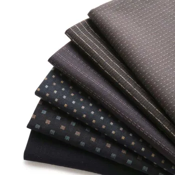 40*48 см DIY Japan Little Cloth group Окрашенная пряжей ткань, для шитья Лоскутного Шитья Ручной работы, случайная Темная серия в полоску и горошек