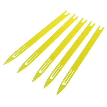 5 шт желтых пластиковых рыболовных сетей для ремонта сетки, иглы для плетения