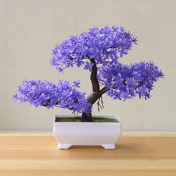 7 Цветов Красивое Прочное искусственное растение Изысканное дерево Бонсай Натуральное для парка