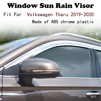 ABS Хромированный пластиковый оконный козырек Вентиляционные шторки Защита от Солнца и дождя автомобильные аксессуары для Volkswagen Tharu 2019-2020