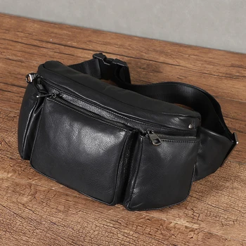 AETOO Мужская сумка из воловьей кожи первого слоя, уличная трендовая мужская нагрудная сумка, кожаная сумка большой емкости на одно плечо, повседневная сумка через плечо ba