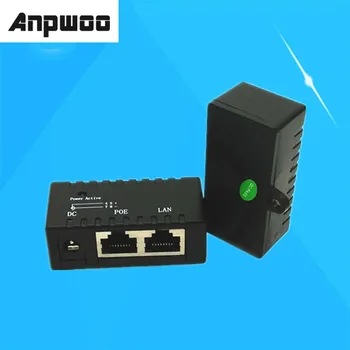 ANPWOO 10/100 Мбит/с Пассивный POE DC Power Over Ethernet RJ45 POE Инжекторный Разветвитель Настенный Адаптер Для IP-Камеры AP LAN Network