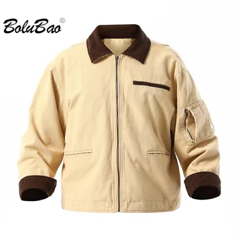 BOLUBAO 2023, уличная повседневная куртка для мужчин, теплая куртка из овечьего флиса из чистого хлопка, Высококачественная куртка для мужчин, хит продаж