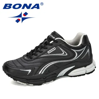 BONA 2023 Новая Дизайнерская Спортивная обувь, Мужские Повседневные кроссовки, Высококачественная Легкая Дышащая Спортивная Мужская обувь, Популярные кроссовки для бега