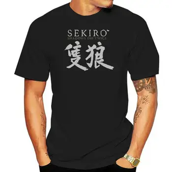 Bioworld Sekiro Shadows Die Twice с японским текстом, футболка с круглым вырезом и коротким рукавом