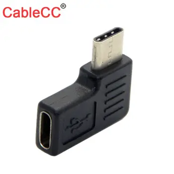 Cablecc 90 D Правый и Левый Угловой Удлинитель USB 3.1 Типа 