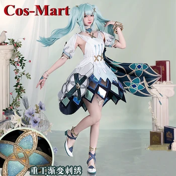 Cos-Mart Горячая игра, костюм для косплея Genshin Impact Faruzan, Элегантное Великолепное форменное платье, одежда для ролевых игр