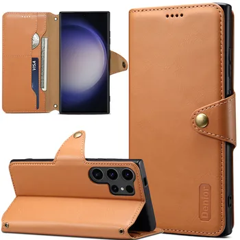 EUCAGR Кожаный Магнитный Чехол-бумажник Для Телефона Samsung Galaxy S24 S23 FE Plus Ultra A34 A53 A54 A51 A52 A31 A32 A33 A05S Чехол