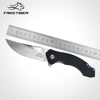 FREETIGER Новое Поступление D2 Складной Карманный Нож D2 G10 Открытый Охотничий Тактический Карманный Нож Для Выживания EDC Tool Gear для Мужчин FT711