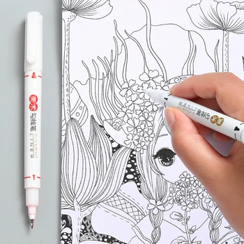K92C 12 шт. Студенческие маркеры, ручка, цветной лайнер, набор ручек для раскрашивания школьного художественного проекта