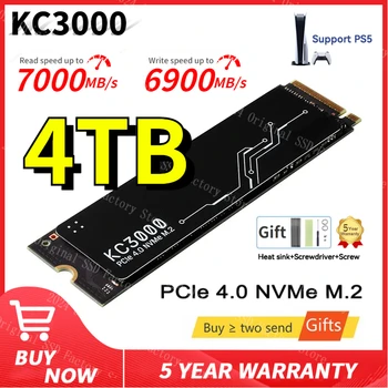 KC3000 SSD M2 Nvme 250gb 500gb 1 тб Твердотельные накопители M2 SSD 1 ТБ PCIe 2280 SSD M.2 Внутренний жесткий диск NVME твердотельный диск 250G 500G 1-2 ТБ