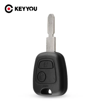 KEYYOU для Peugeot 406 407 307107 205 206 207 Замена Автомобильного Дистанционного Ключа Case Shell Entry Fob Две Кнопки Бесплатная Доставка