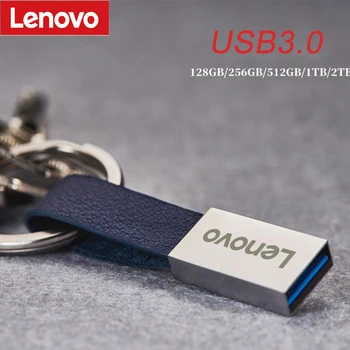 Lenovo USB3.0 2TB Флэш-накопитель Ленточного типа 1TB 512GB Высокоскоростной Металлический USB-накопитель Портативный SSD-Накопитель U-диск USB Memories
