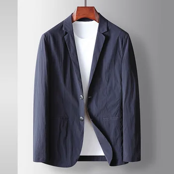Lin2495- Высококачественная шерсть для мужчин в двубортном костюме
