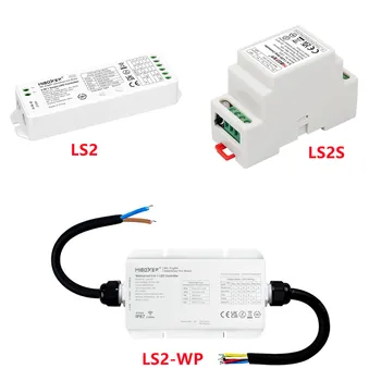 Miboxer 5 в 1 контроллер светодиодной ленты на DIN-рейке 2.4G RF LS2 LS2S LS2-WP 5 в 1 Умный светодиодный контроллер CCT/RGB/RGBW/RGB + CCT Ламповая лента