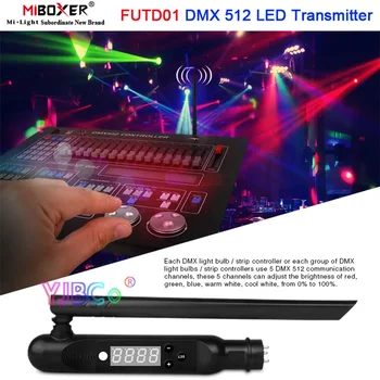 Miboxer FUTD01 2.4G Адаптер Беспроводного Приемника DMX512 Светодиодный Передатчик для Диско-Светодиодных Сценических Эффектов RGB + CCT Strip Controller
