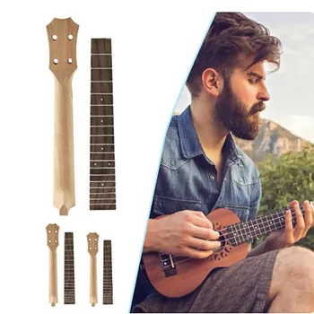 Okoume Wood Деревянный гриф Прочный гладкий аксессуар Ручка для укулеле Шея для укулеле Гавайская гитара