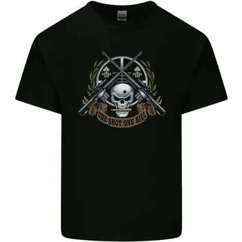 Sniper Ace One Shot Kill Para Marine Army Мужская хлопковая футболка