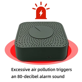 Tuya Smart Air Detector Box 5в1, Формальдегид / ЛОС / CO2 / Температура / Влажность, Управление Подключением устройства В приложении Smart Life