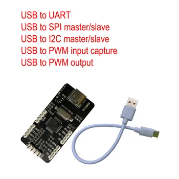 USB to SPI master I2C slave 7-битный 10-битный адрес IIC последовательный порт UART частота ШИМ-выхода захват входного сигнала для youyeetoo x1