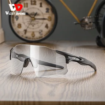 WEST BIKING Поляризованные Фотохромные очки UV400 Легкие Велосипедные солнцезащитные очки унисекс с антибликовым покрытием Для занятий спортом на открытом воздухе Велосипедные очки