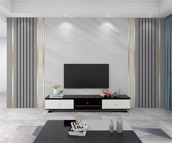 beibehang На заказ современная полосатая гостиная в скандинавском минимализме высокого класса, фоновое оформление телевизора, обои для ресторана