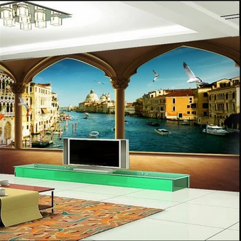 wellyu papel de parede Пользовательские обои Красивая мечта декорации в европейском стиле 3D стерео ТВ фон стены из папье-маше